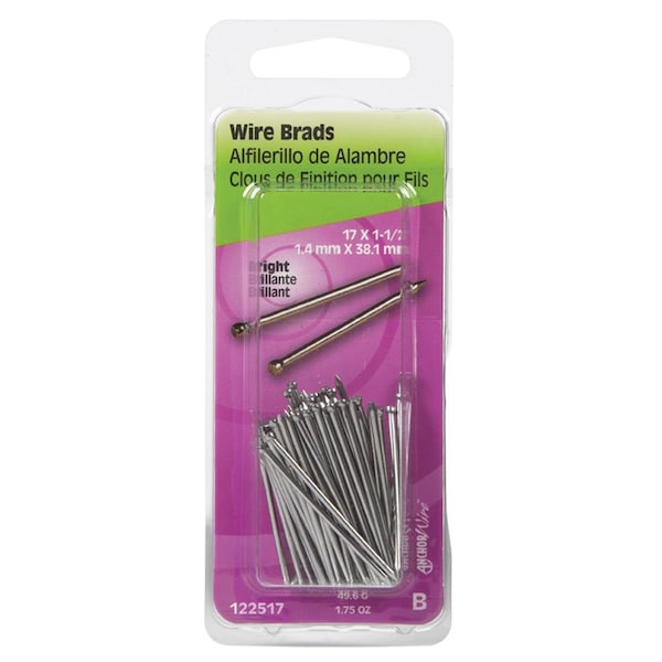 Homecare Products 1.5 in. Bright Steel Brad Nails HO3308536 - main